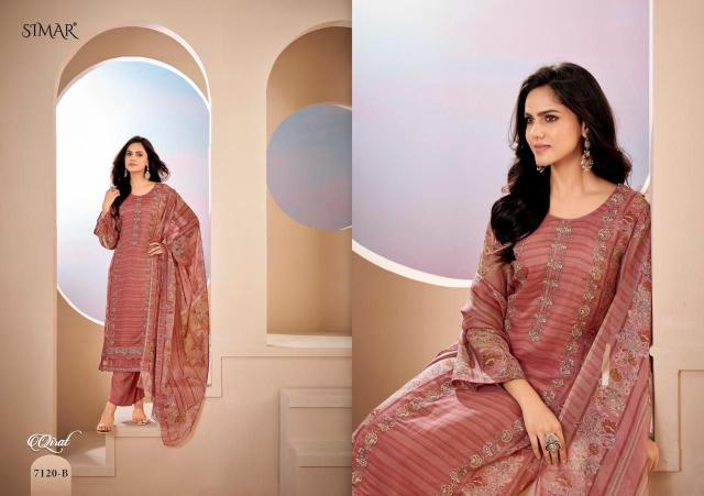 Glossy simar qirat cotton dress materials wholesale dealers